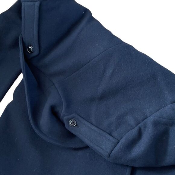 J. PETERMAN Navy 💯% Wool Double-Breasted Jacket Size 12 - Picture 5 of 15